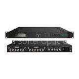 CVBS ISDB-T RF MPEG2 Encoder Modulator 1U Rack 4 Channel With 64 QAM QPSK