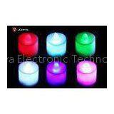 3V Mini  plastic flameless electric LED candles with seven flashing colors