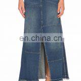 New Fashion Jean Long Jean Skirt thumbnail-2