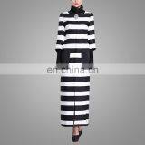 2016 Spring New Women Wind Coat Fashion Stitching Striped Euramerican Ladies Coat Wholesale Apparel thumbnail-3