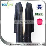Women Cardigan With Lcae Hem Long Cardigan thumbnail-2