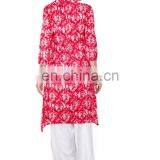 Manufacturer of Woman 100% Cotton Kurta Collar Neck A Line thumbnail-2