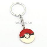 Promotional Items Zinc Alloy Metal Silver Colorful Enamel Pokemon Keychain