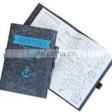 Color Custom A4 A5 A6 Felt Notebook Cover With Pen Holder for Promotional thumbnail-5