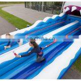 Plato 0.55MM PVC Tarpaulin Shark Theme Interactive Game Inflatable Two Lane Bungee Run thumbnail-3