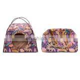 Dropshipping Cat House Leaves Pattern Creative Dual-use Cat Bed All Season Sleeping Bag for Cat Pet thumbnail-3