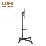 Low Cost Height Adjustable Mobile Steel TV Cart thumbnail-5