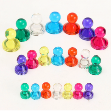 Transparent Colorful Plastic Magnetic Push Pins NdFeB Magnet