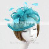 Wholesale Fashionable Hair Accessories Sinamay Fascinator With Feather thumbnail-4