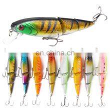 Amazon 3-section 11.5cm 15g Multi Jointed Plastic Hard Fishing Lure for Freshwater Saltwater Fishing thumbnail-1