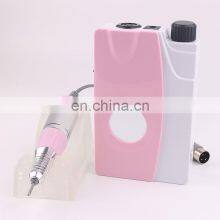 Hot Sell High Quality Pink Portable Cordless Rechargeable 25000RPM Manicure Nail Drill Machine Electric Nail File Machine thumbnail-3