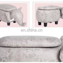 Animal Elephant Shaped Kids Storage Stool for Living Room Furniture thumbnail-4