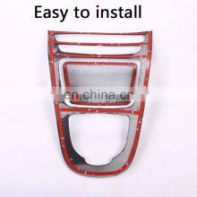 New Black Ash Wood Grain For Mercedes Benz E Class W213 2016 2017 ABS Console Gear Panel Frame Cover Trim Stickers thumbnail-2