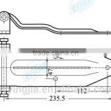 01122 Stamping 250mm Zinc Plated Truck Trailer Hinge thumbnail-3