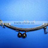 Black Nickel Color With Kiss Ball Handbag Metal Frame