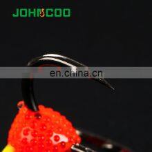 JOHNCOO 5pcs Fishing Hooks Winter Ice Fishing 6# 8# 10# High Carbon Steel Winter Treble Hook Ice Fishing Hook thumbnail-3