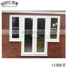 UPVC Profile Plastic Steel Door With Grid Design thumbnail-3