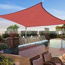 Small Outdoor Rectangle Red Color Sun Shade Sail Sand Nets Cloth For Garden Pool thumbnail-5