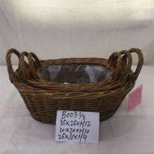 Made In China Willow Basket Rectangular Shape Wholesale Rattan thumbnail-2