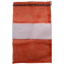 PRINTED PP LENO MESH BAG WITH BAND LABEL LOGO FOR ONIONS thumbnail-1