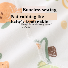 Cotton Baby Suit Kids 2pcs Set Belly Protector Long Sleeve Children's Pajamas Home Clothes With Wholdsale thumbnail-3