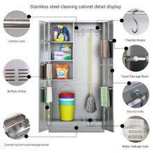 Modern White Versatile Utility Cabinet With Towel Bar and Ventilated Design for Industrial Facilities and Maintenance Rooms thumbnail-5