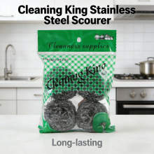 4pcs Pack Steel Scourer Multi-Purpose Kitchen Cleaning Ball Rust Resistant Stainless Steel Scourer thumbnail-3