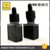 Glass Bottle Manufacturer 15ml Square 30ml Black Glass Bottle With Dropper With Childproof Evident Cap Dropper Bottle thumbnail-2