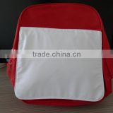 Custom Red and blue printing area blank sublimation Backpack for child