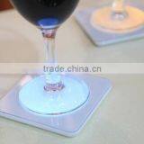 ABS Colorful Light Emitting Thick Cup Mat LED Circular Cup Mat Color Changing Cup Mat thumbnail-2