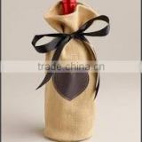 Heart Printed Wine Bag