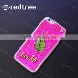 Rose Red Tpu Expoxy Artwork Tpu Soft Phone Case for Girls