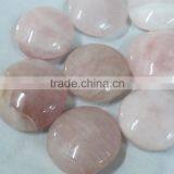 Rose Quartz Palm Stone Worry Stone Massage Stone Healing Stone thumbnail-2