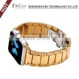 Black/Gold/silver Color Link Bracelet 316L Stainless Steel Watchband For Apple Watch Band