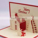 Creative Paper-cut Carved Flowers Basket Stereo CARDS DIY Postcards thumbnail-1