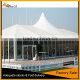 clear span high peak frame tent for rental