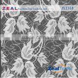 Laser Embroidery Nylon Voile White Lace Fabric thumbnail-1