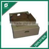 PLAIN DISPLAY BOXES CORRUGATED PACKING DISPLAY BOXES FOR FRUIT CARDBOARD PAPER RETAIL DISPLAY BOXES FOR VEGETABLES thumbnail-5