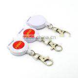 Customized White Round Red Badge Reels With Logos, Customized Badge Reels thumbnail-1