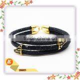 Fashionable High Class Leather Bacelet Genuine Stingray Skin Leather Bracelet thumbnail-1