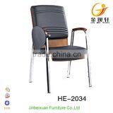 Office Chairs Meeting Room Stacking Chair Cover With Leather Cushion HE-279 thumbnail-3