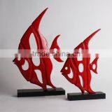 Hot Sale Polyresin Fish Statue Animal Model Sculpture