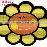 New Arrival Sunflower Shape Non-slip PVC Floor Mat