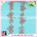 HC4766-1 Hechun Flower Shape Fashion Gold Color Bridal Applique Trimming Sash