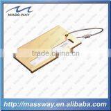 Souvenir Custom Blank Anodized Golden Aluminum Luggage Tag
