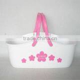 Plastic Storage Basket, Basket With Handle (L)