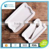 20%discount New Design Customized White Ceramic Rectangular Plate for Home Hotel Use thumbnail-2