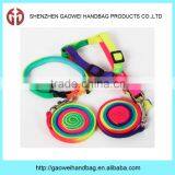 Factory Price Rainbow Nylon Leash and Chest For Small/large Dogs;nylon Material Dog Leash and Dog Chest thumbnail-1