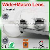 For Samsung S4,S3,Note2,Note 0.67x Smartphone Mobile Lens Macro + Wide Angle Lens