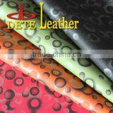 Hot Sale Glitter Fabric Bubble Leather 100% Polyurethane Leather Synthetic Leather thumbnail-1